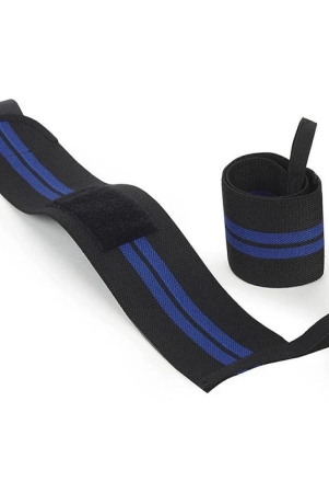 Wrist Support Wrap Band for Gym and Fitness (1 Pair) - One Size