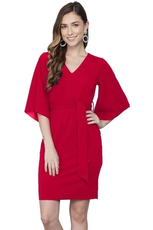 addyvero-cotton-lycra-red-bodycon-dress-single-l