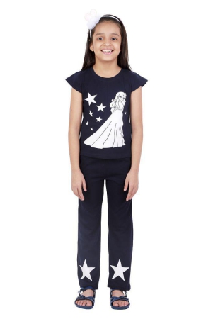 kids-cave-dress-for-girls-two-piece-printed-cap-sleeve-tshirt-and-elasticated-waist-band-pant-fabric-100-super-cotton-hosiery-bio-wash-color-tshirt-navy-blue-pant-navy-blue-size-3-to-12