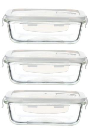 femora-borosilicate-glass-microwave-safe-rectangle-food-storage-container-with-air-vent-lid-400-ml-set-of-2-1-year-free-replacement