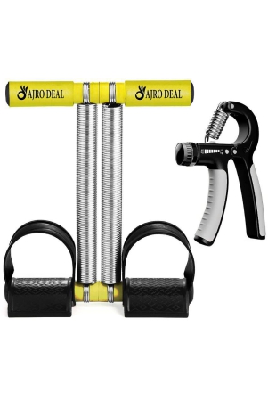 ajro-deal-tummy-trimmer-double-spring-for-unisex-body-tonner-waist-trimmer-fitness-equipment-and-resistance-10-kg-40-kg-adjustable-hand-grip-hand-grip-strengthener-for-forearm-hand-e