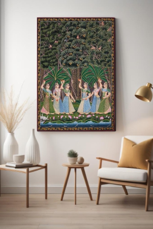 gopis-dance-pichwai-wood-print-wall-art-23-x-35-inches-pinewood-thickness-6mm