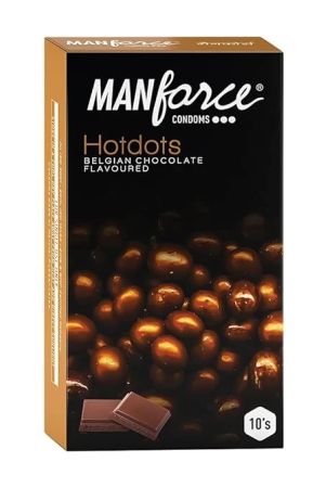 manforce-condomhot-dots10sbg-choco