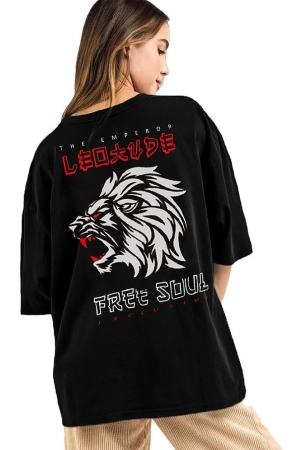 leotude-black-cotton-blend-oversized-womens-t-shirt-pack-of-1-none