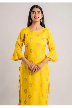 mauka-yellow-rayon-womens-straight-kurti-pack-of-1-none