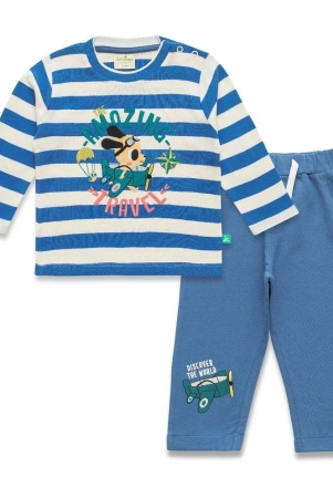 juscubs-blue-cotton-baby-boy-top-trouser-pack-of-2-none