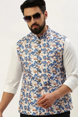 showoff-blue-cotton-blend-mens-nehru-jacket-pack-of-1-none