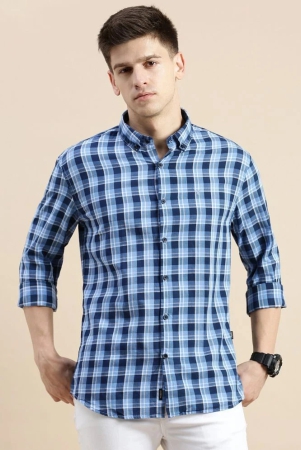 showoff-cotton-blend-regular-fit-checks-full-sleeves-mens-casual-shirt-multi-pack-of-1-none