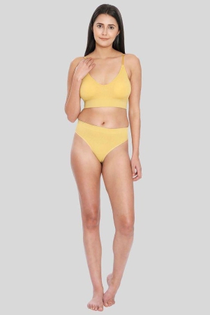 ilraso-yellow-poly-cotton-womens-bra-panty-set-pack-of-1-none