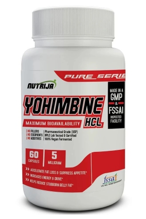 NUTRIJA YOHIMBINE HCL 5 MG 60 no.s Fat Burner Capsule