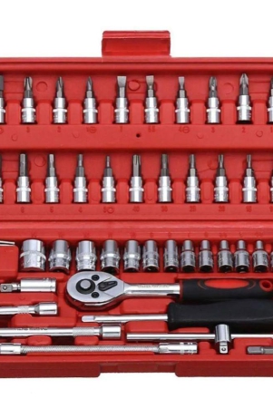 git-46-in-1-pcs-tool-kit-screwdriver-and-socket-set-multi-purpose-tool-case-color-may-vary