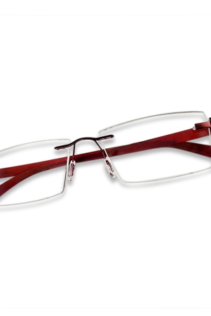 redex-rectunglar-unisex-brown-color-rimless-frame-photochromatic-power-plastic-lens