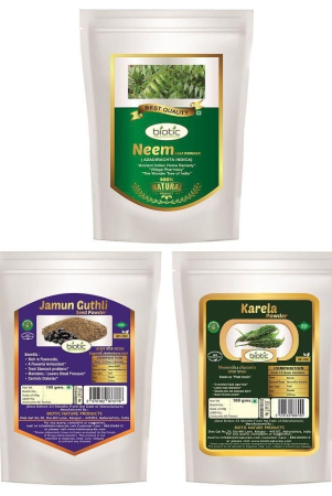 Biotic Neem, Karela & Jamun Powder for Diabetes Powder 300 gm