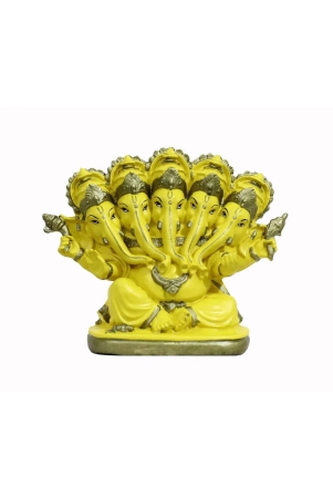 copperhoard-panchmukhi-ganesh-blessing-ganesha-statue-murti-for-home-temple-decor-yellow