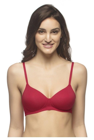 amante-cotton-t-shirt-bra-red-single-38c