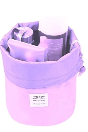 connectwide-river-flows-organizer-cosmetic-pouch-wind-blow-river-flows-cosmetic-bag-barrel-shaped-travel-cosmetic-bag-purple-1pcs