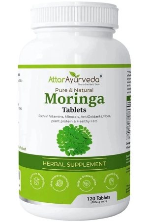 attar-ayurveda-moringa-tablets-120-tablets-500-mg-each-pure-and-natural-highly-nutritious