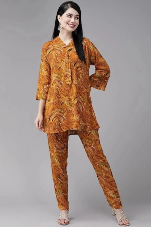 aarika-womens-mustard-colour-floral-print-rayon-co-ord-set-none