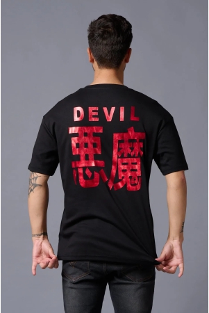 chinese-devil-in-red-foil-print-black-oversized-t-shirt-for-men-xxl