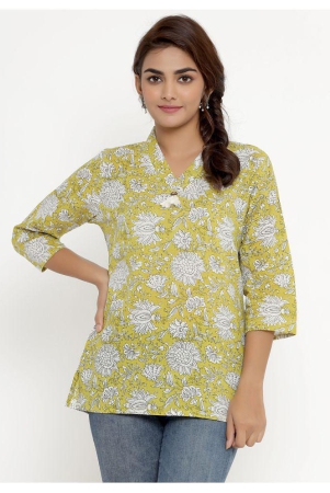 miravan-cotton-regular-tops-yellow-xl