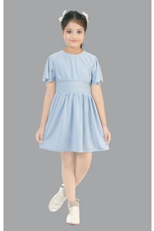 coxxup-light-blue-crepe-girls-frock-pack-of-1-none