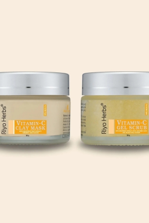 Vitamin C Gel Scrub & Vitamin C Clay Mask Combo