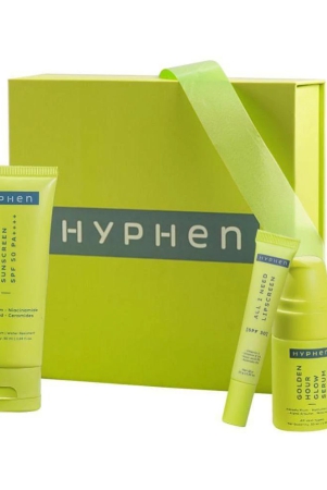 hyphen-daily-glow-essentials-gift-kit-routine-with-face-serum-moisturizing-sunscreen-lip-balm