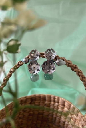 jalaj-silver-earring-with-blue-calcite-and-jade-stone