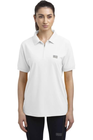 women-solid-polo-neck-polyester-white-t-shirt