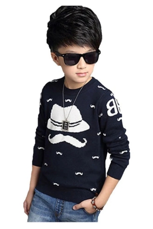 force-kids-cotton-tshirt-navy-bluewhite-10-11-years-none