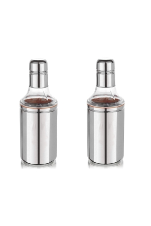 dynamic-store-dynore-stainless-steel-750-ml-of-oil-dispenser-oil-dropper-cooking-oil-bottle-pourers-for-home-set-of-2