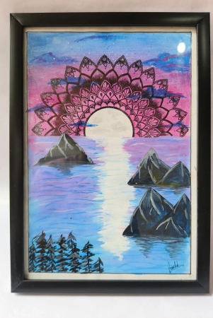 Moonset Mandala Painting