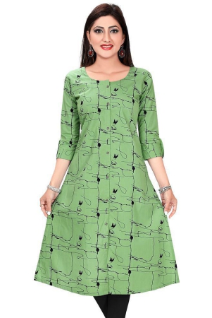 meher-impex-green-cotton-blend-womens-a-line-kurti-pack-of-1-none