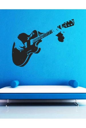 impression-wall-guitar-pvc-black-wall-sticker-pack-of-1