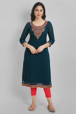 jash-creation-blue-georgette-womens-straight-kurti-pack-of-1-none