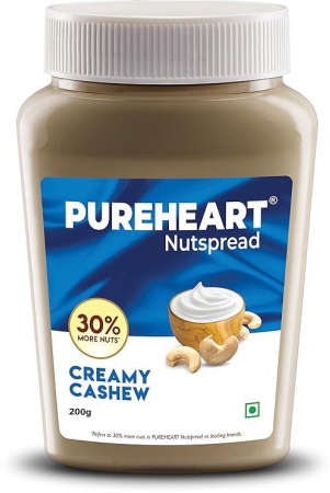 pureheart-nut-spread-creamy-cashew-nutty-spread-for-breakfast-delicious-smooth-creamy-snack-200-gm