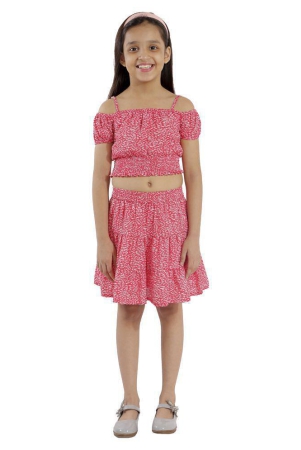 kids-cave-two-piece-dress-for-girls-fabric-printed-summercool-colororange-peach-size3-years-to-12-years-none