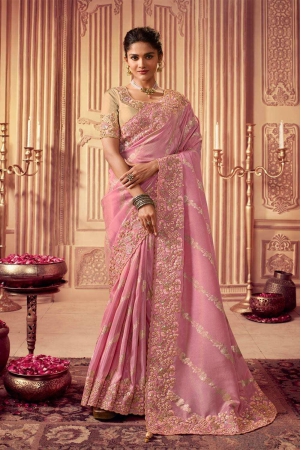 Pink Saree