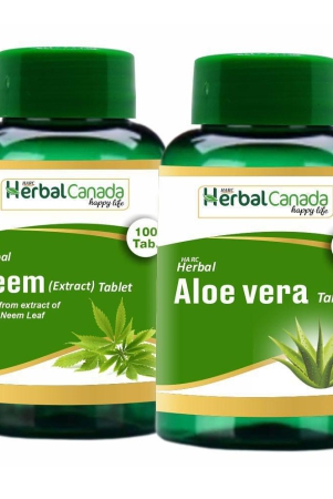 herbal-canada-neem100tab-aloe-vera-100tab-tablet-200-nos-pack-of-2