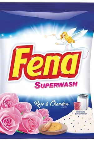 Fena Super Wash Detergent Powder - Rose & Chandan, 500 G