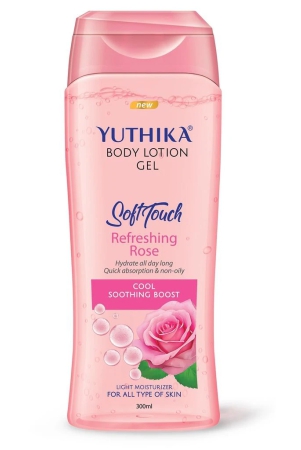 yuthika-body-lotion-gel-refreshing-rose-300ml-gel-body-lotion-for-summer-winter-rose-body-lotion-moisturizer