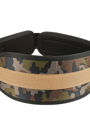 Hipkoo Sports 6 Inches Army Fitness Gym Belt Weight Lifting Belt Body Fitness Gym Back Waist Support Extra Wide | for Men & Women