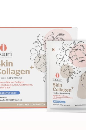 Inaari Collagen Plus Powder 160gm: Japanese Marine Collagen, Glutathione, Vitamin C&E, Hyaluronic Acid for Healthy Glowing Skin.-Inaari Collagen Plus Powder, 160gm | Japanese Marine Collagen Type