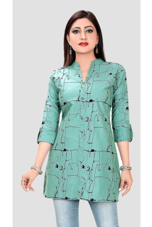 meher-impex-green-rayon-womens-straight-kurti-pack-of-1-none