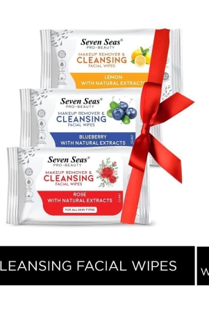 seven-seas-makeup-remover-cleansing-facial-wipes-pack-of-03lemonroseblueberry