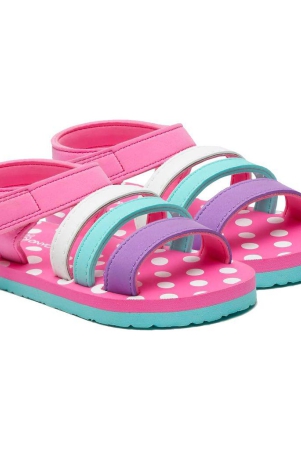 ONYC Premium Butterscotch Kids Sandals for Girls, Pink Slippers
