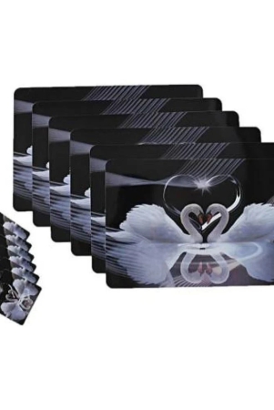 revexo-set-of-6-pvc-table-mats-coasters-multi