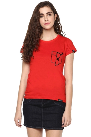 womens-half-sleeve-glass-printed-red-color-tshirts-red-large-100-bio-wash-cotton