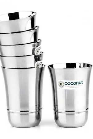 coconut-stainless-steel-glass-set-of-6-capacity-300ml-each-glass