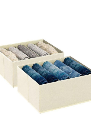 hometales-non-woven-5-compartments-foldable-wardrobe-storage-organisers-for-shirt-denims-pants-t-shirtbeige-2u